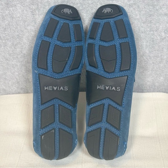 Hevias Navigator Slip-On Suede Driving Loafers Shoes-Blue-Men Size 9.5 D main image 6